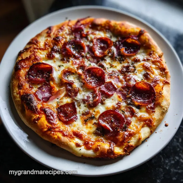 A perfectly sliced supreme pizza wedge reveals layers of cheese, veggies, and meats on a crisp, airy crust.