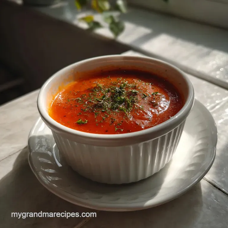 Velvety Homemade Tomato Soup Recipe
