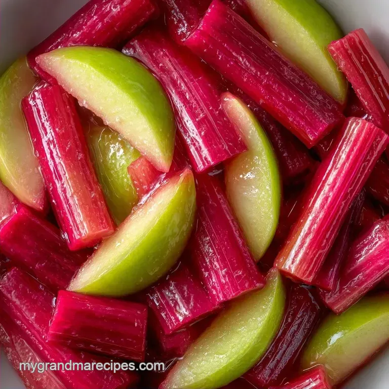 Lemon Rhubarb Apple Dessert: Tart and Sweet