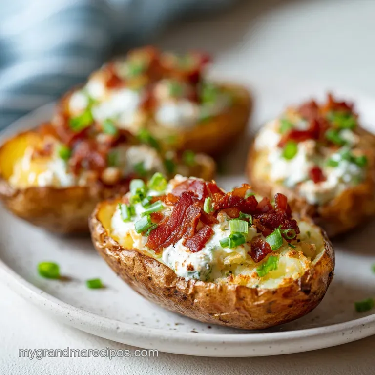 Loaded Potato Skins: Ultra Crispy and Golden