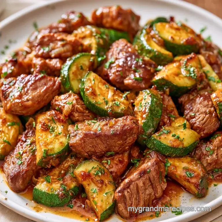 Low Carb Zucchini Casserole with Beef