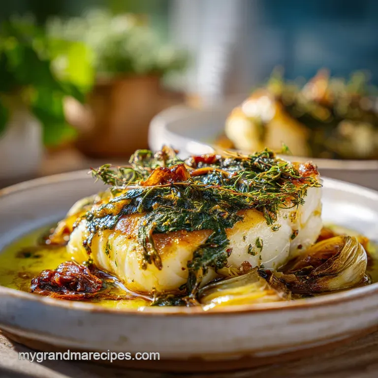 Mediterranean Baked Cod: Lemon and Garlic