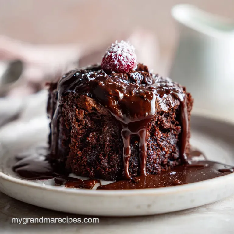 Nannys Chocolate Fudge Brownie Cake: Fudgy & Velvety