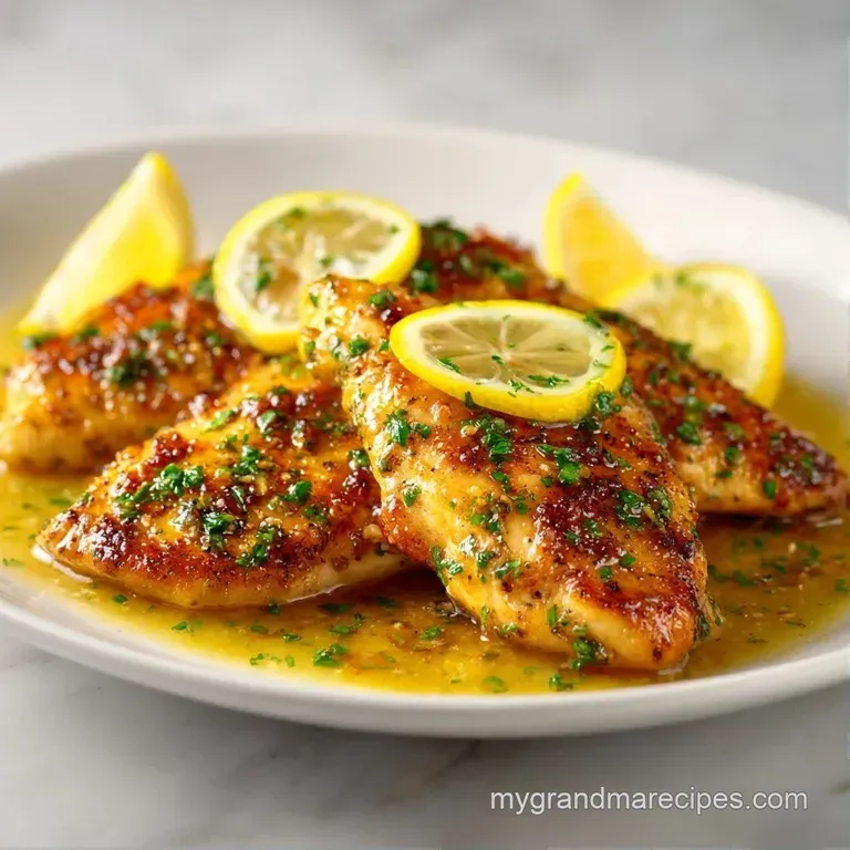 Seared chicken breast on a white ceramic plate paired with vibrant steamed asparagus and bright yellow lemon slices.