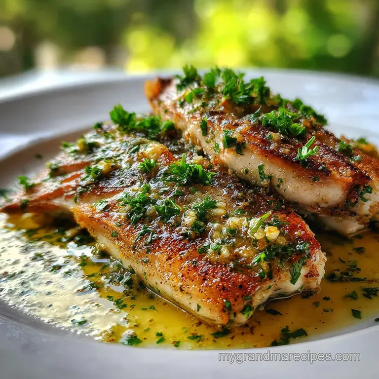 Pan Seared Snapper