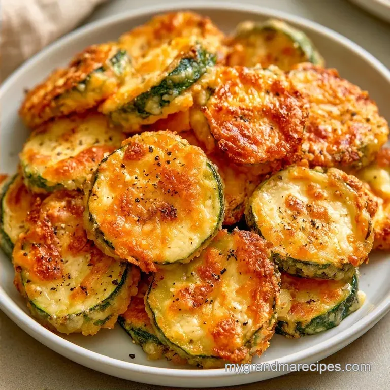 Crispy Garlic Parmesan Zucchini Bites