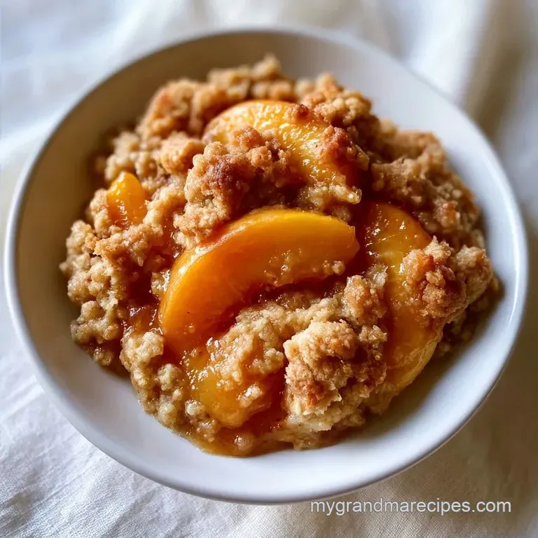 Peach Oat Crisp with Fresh Peaches