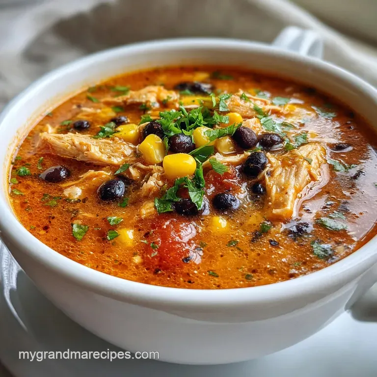 Quick and Cozy Chicken Taco Soup