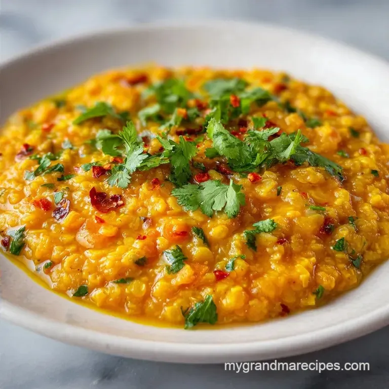 Red Lentil Dal: Creamy and Fragrant