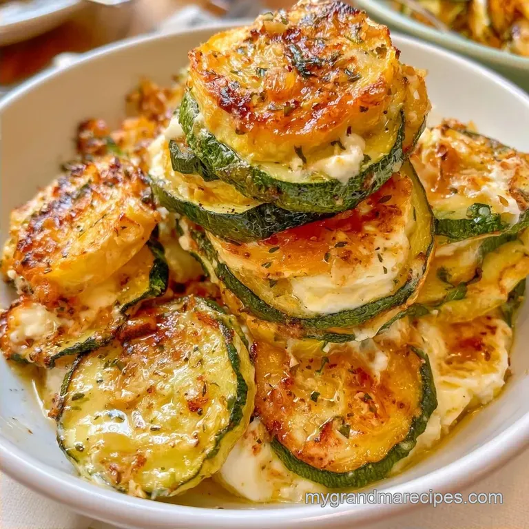 Roasted Zucchini Goat Cheese Stacks