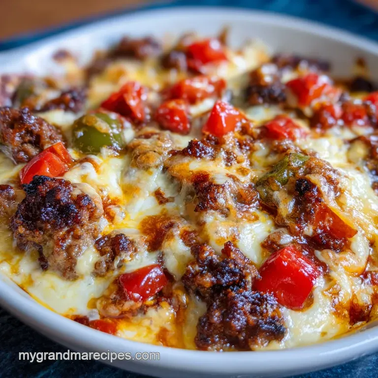 Creamy white dip in a rustic bowl surrounded by golden toast points and vibrant sliced bell peppers on a tray.