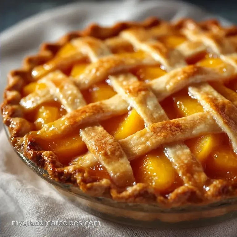 Scratch Baked Peach Pie: Traditional Southern Style