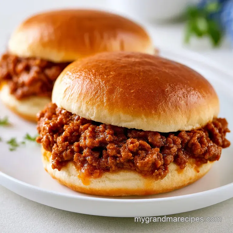 Simple Ground Beef Sloppy Joes: Tangy and Savory