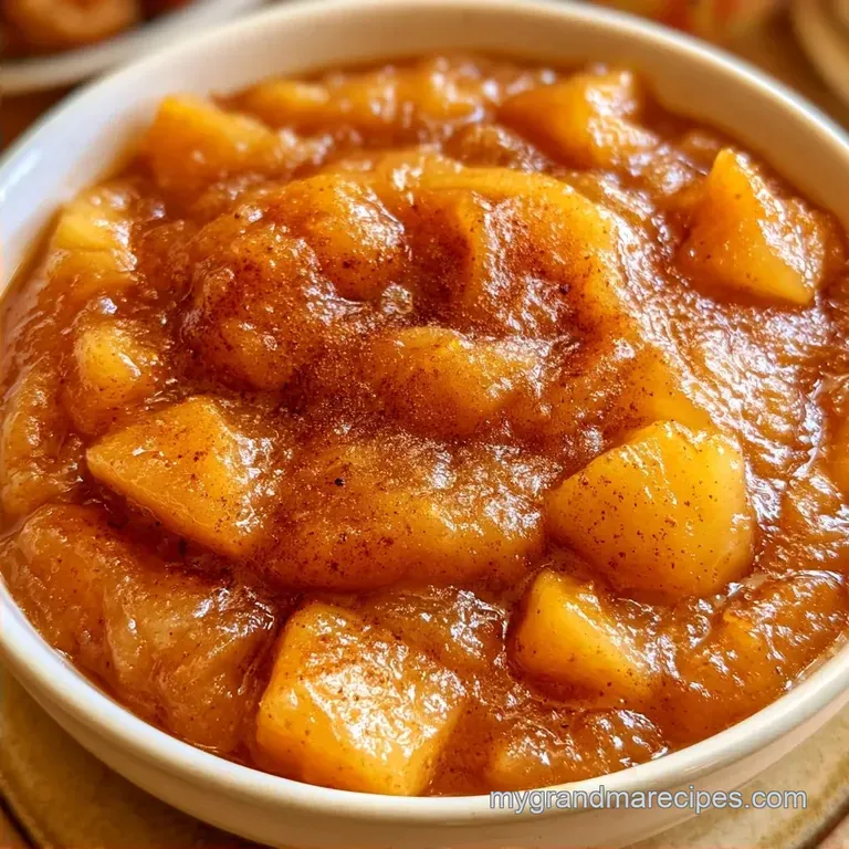 Slow Cooked Applesauce: Cinnamon and Nutmeg