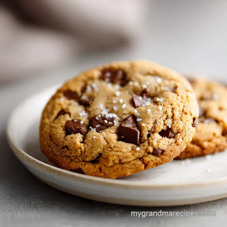 Soft and Chewy Chocolate Chip Cookies with Sea Salt