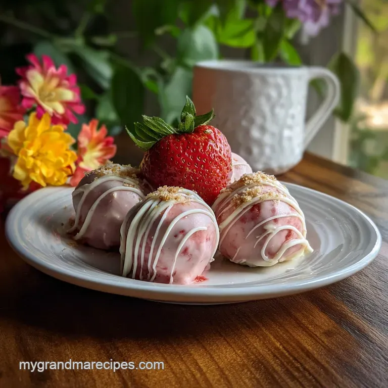 Strawberry Cake Truffles Recipe