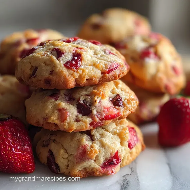 Strawberry Chip Cookies Cake Mix Cookie Recipe
