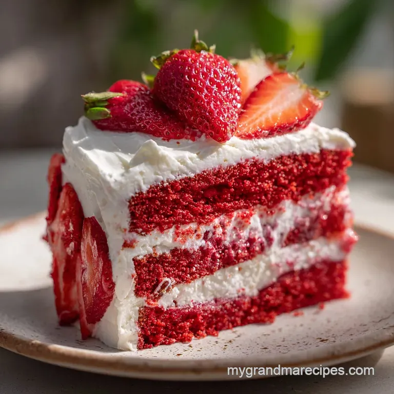 Strawberry Layer Cake: Concentrated Berry Flavor