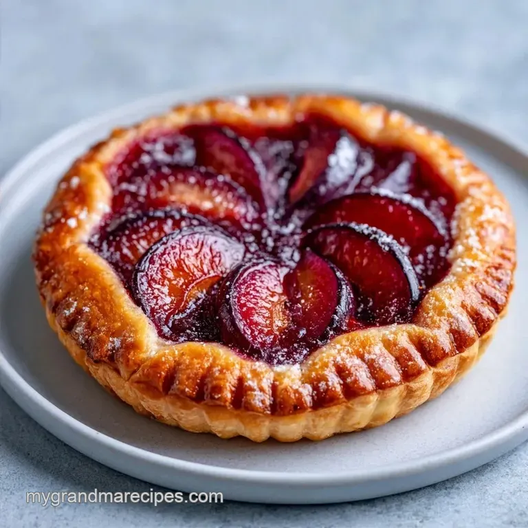 Buttery Sweet and Savory Plum Galette