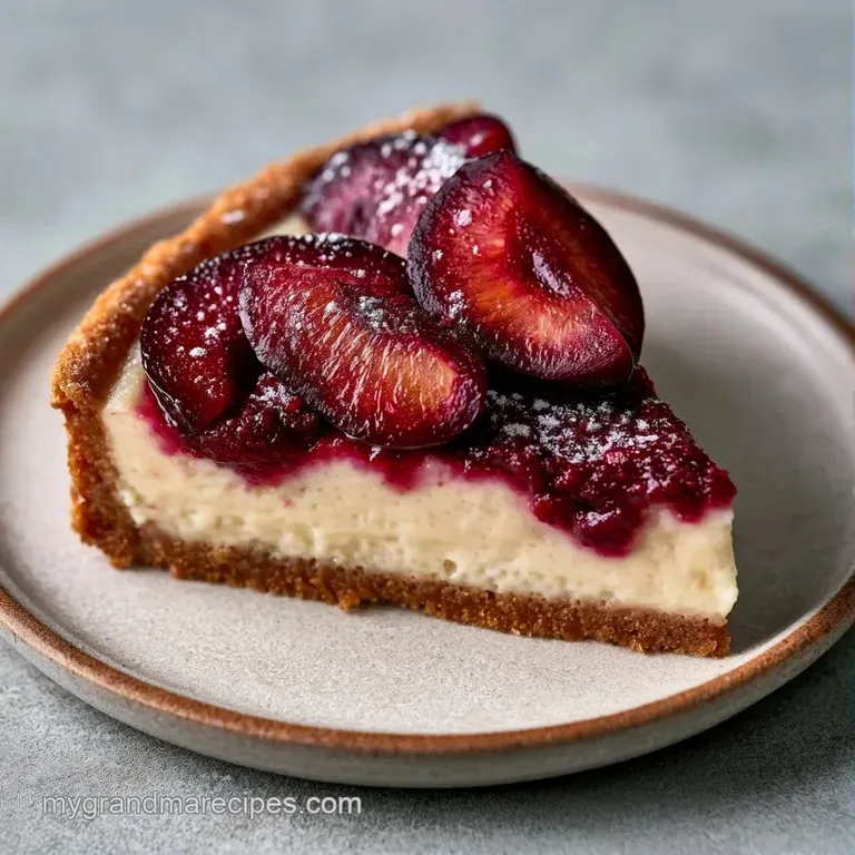 Golden pastry slice on a white plate with a swirl of whipped cream and a single fresh mint leaf for contrast.