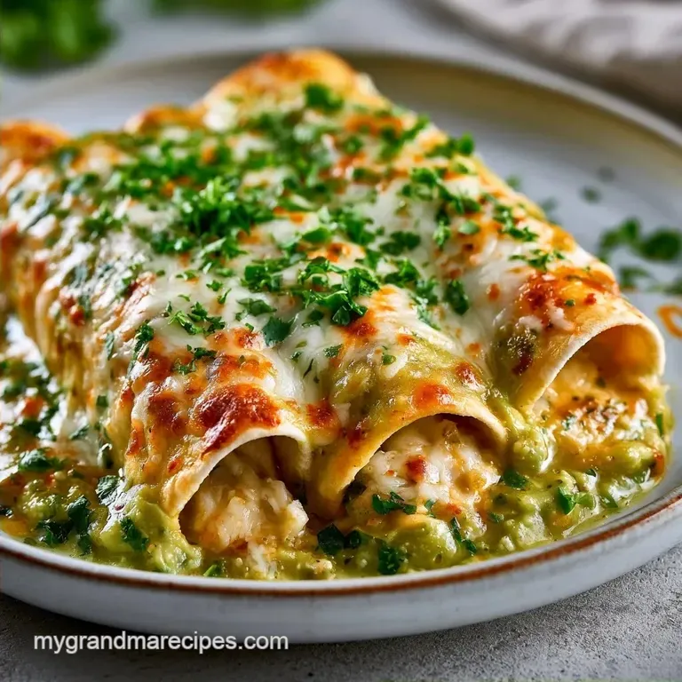 Baked Vegetarian Hatch Green Chile Enchiladas