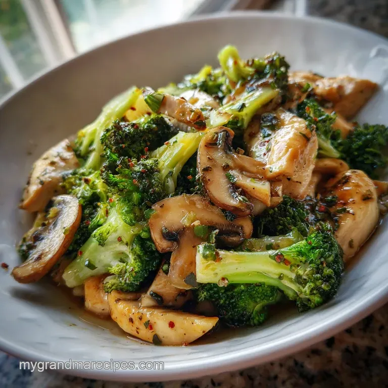 Plated stir-fry with sesame seeds & scallions. Steam rises, hinting at the dish's warmth. A delicious & healthy meal.