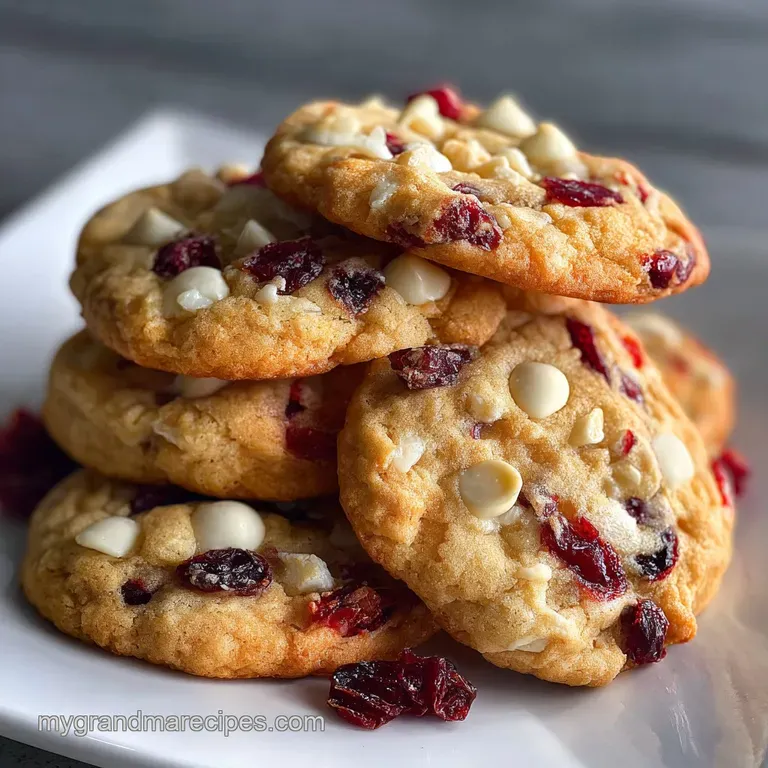 White Chocolate Cranberry Cookies