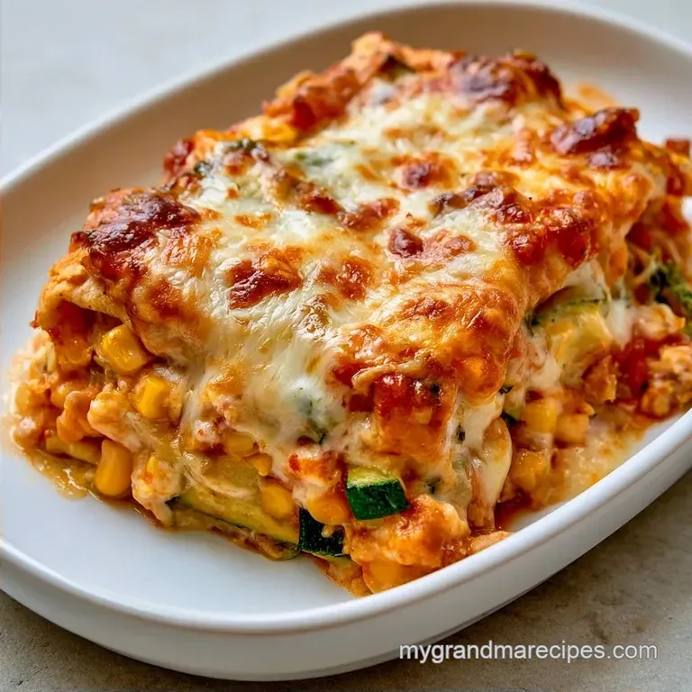 Zucchini Corn Enchiladas with Black Beans