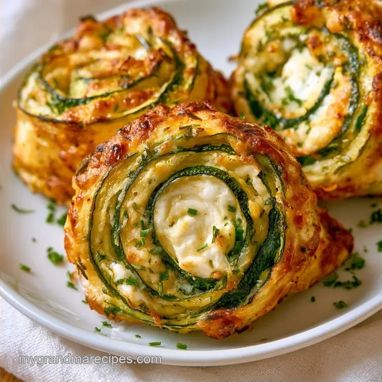 Baked Zucchini Goat Cheese Rolls