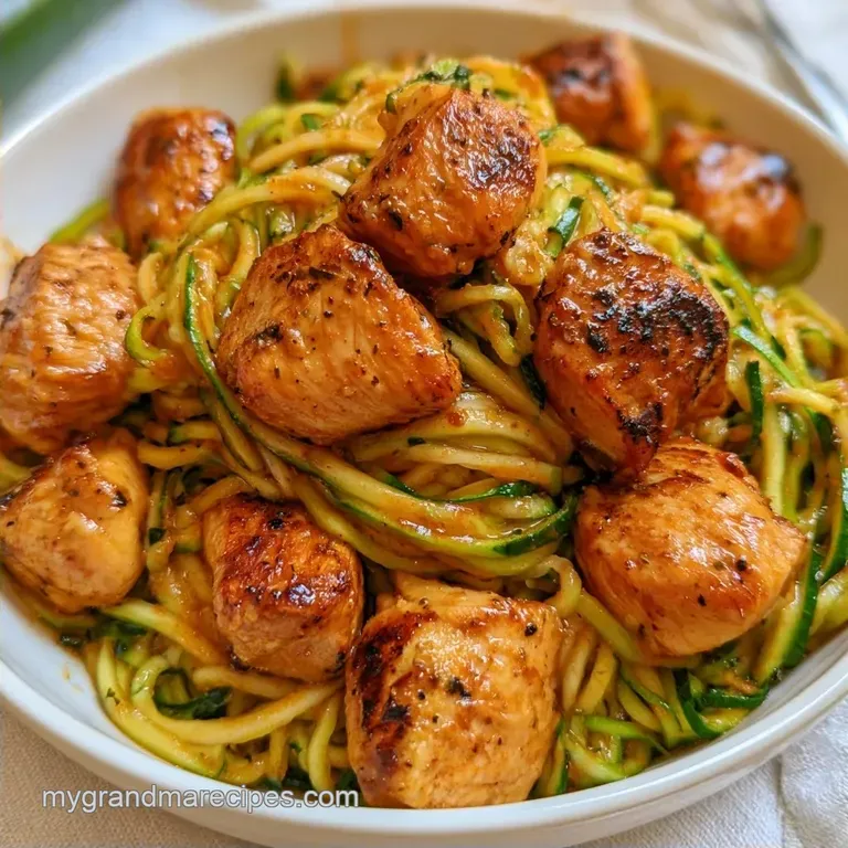 Zucchini Noodles Chicken with Lemon Butter